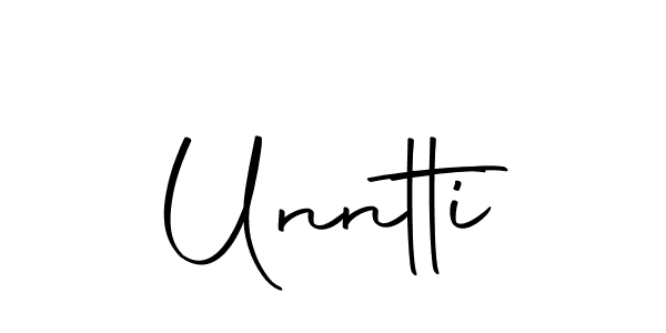 Use a signature maker to create a handwritten signature online. With this signature software, you can design (Autography-DOLnW) your own signature for name Unntti. Unntti signature style 10 images and pictures png