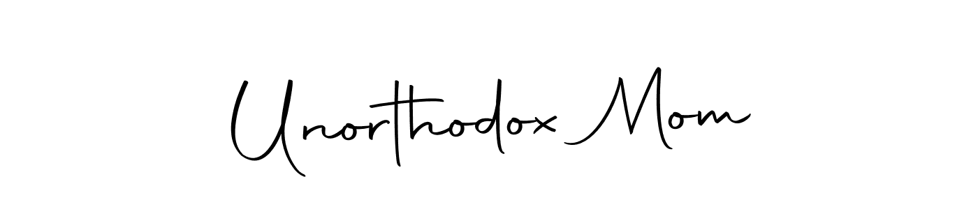 It looks lik you need a new signature style for name Unorthodox Mom. Design unique handwritten (Autography-DOLnW) signature with our free signature maker in just a few clicks. Unorthodox Mom signature style 10 images and pictures png