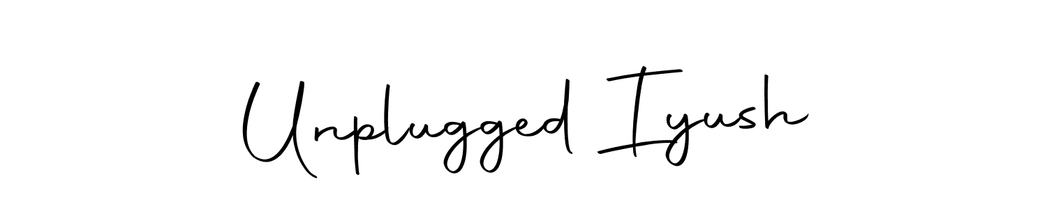 How to make Unplugged Iyush signature? Autography-DOLnW is a professional autograph style. Create handwritten signature for Unplugged Iyush name. Unplugged Iyush signature style 10 images and pictures png