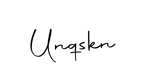 Unqskn stylish signature style. Best Handwritten Sign (Autography-DOLnW) for my name. Handwritten Signature Collection Ideas for my name Unqskn. Unqskn signature style 10 images and pictures png