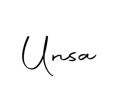 How to make Unsa name signature. Use Autography-DOLnW style for creating short signs online. This is the latest handwritten sign. Unsa signature style 10 images and pictures png