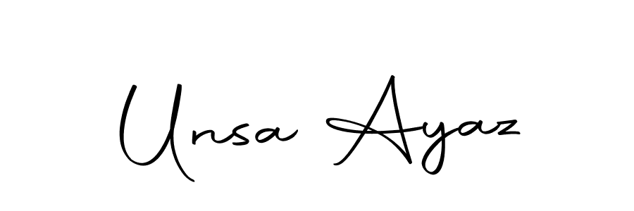 Also You can easily find your signature by using the search form. We will create Unsa Ayaz name handwritten signature images for you free of cost using Autography-DOLnW sign style. Unsa Ayaz signature style 10 images and pictures png