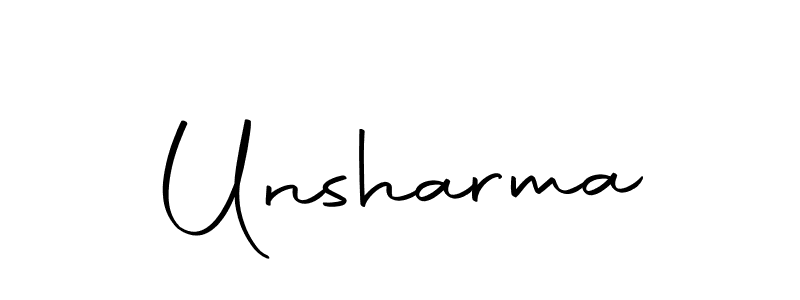 Similarly Autography-DOLnW is the best handwritten signature design. Signature creator online .You can use it as an online autograph creator for name Unsharma. Unsharma signature style 10 images and pictures png