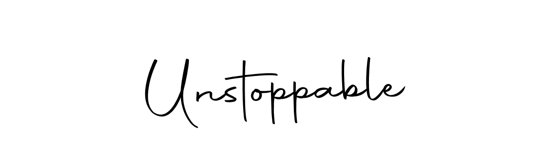 Once you've used our free online signature maker to create your best signature Autography-DOLnW style, it's time to enjoy all of the benefits that Unstoppable name signing documents. Unstoppable signature style 10 images and pictures png