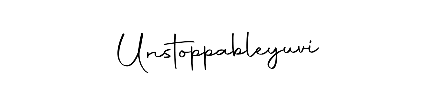 Make a beautiful signature design for name Unstoppableyuvi. Use this online signature maker to create a handwritten signature for free. Unstoppableyuvi signature style 10 images and pictures png