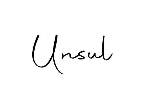 Also we have Unsul name is the best signature style. Create professional handwritten signature collection using Autography-DOLnW autograph style. Unsul signature style 10 images and pictures png