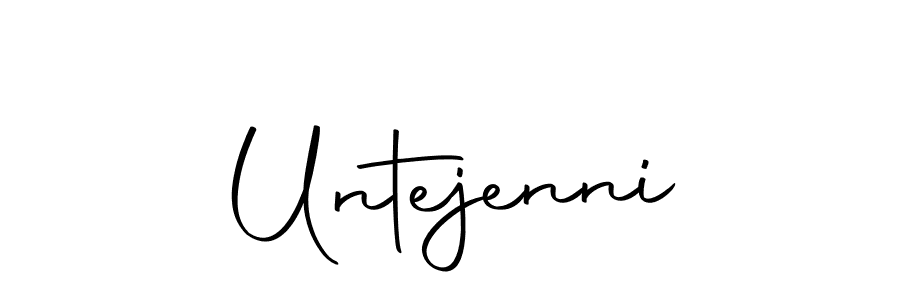 Use a signature maker to create a handwritten signature online. With this signature software, you can design (Autography-DOLnW) your own signature for name Untejenni. Untejenni signature style 10 images and pictures png