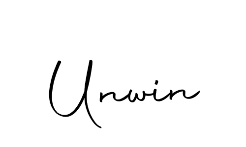 Design your own signature with our free online signature maker. With this signature software, you can create a handwritten (Autography-DOLnW) signature for name Unwin. Unwin signature style 10 images and pictures png