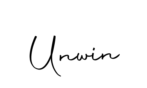 Design your own signature with our free online signature maker. With this signature software, you can create a handwritten (Autography-DOLnW) signature for name Unwin. Unwin signature style 10 images and pictures png