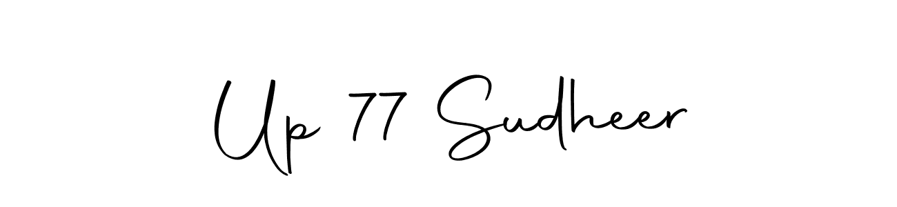 You should practise on your own different ways (Autography-DOLnW) to write your name (Up 77 Sudheer) in signature. don't let someone else do it for you. Up 77 Sudheer signature style 10 images and pictures png