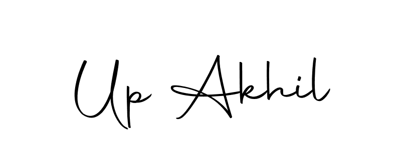 You should practise on your own different ways (Autography-DOLnW) to write your name (Up Akhil) in signature. don't let someone else do it for you. Up Akhil signature style 10 images and pictures png