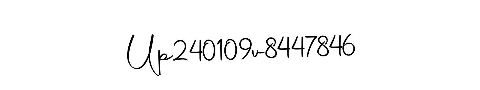 Create a beautiful signature design for name Up240109v8447846. With this signature (Autography-DOLnW) fonts, you can make a handwritten signature for free. Up240109v8447846 signature style 10 images and pictures png