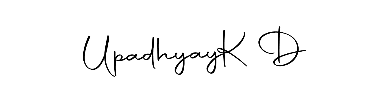 How to make Upadhyay  K D signature? Autography-DOLnW is a professional autograph style. Create handwritten signature for Upadhyay  K D name. Upadhyay  K D signature style 10 images and pictures png