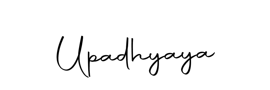 Use a signature maker to create a handwritten signature online. With this signature software, you can design (Autography-DOLnW) your own signature for name Upadhyaya. Upadhyaya signature style 10 images and pictures png