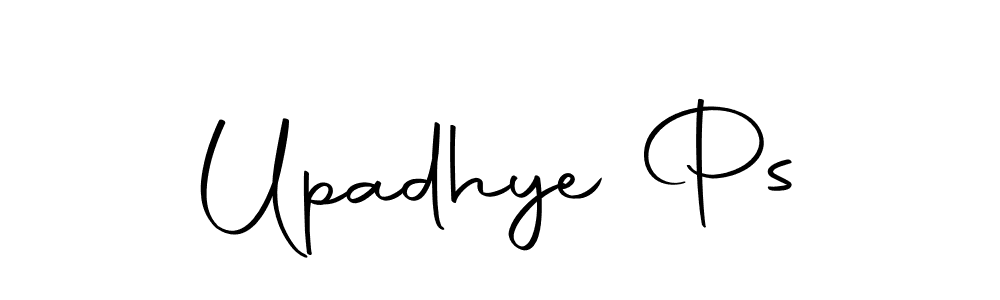 The best way (Autography-DOLnW) to make a short signature is to pick only two or three words in your name. The name Upadhye Ps include a total of six letters. For converting this name. Upadhye Ps signature style 10 images and pictures png