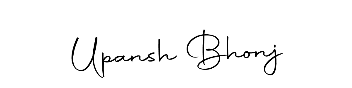 Make a beautiful signature design for name Upansh Bhonj. Use this online signature maker to create a handwritten signature for free. Upansh Bhonj signature style 10 images and pictures png