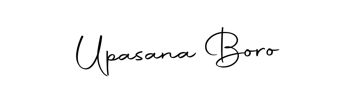 Create a beautiful signature design for name Upasana Boro. With this signature (Autography-DOLnW) fonts, you can make a handwritten signature for free. Upasana Boro signature style 10 images and pictures png