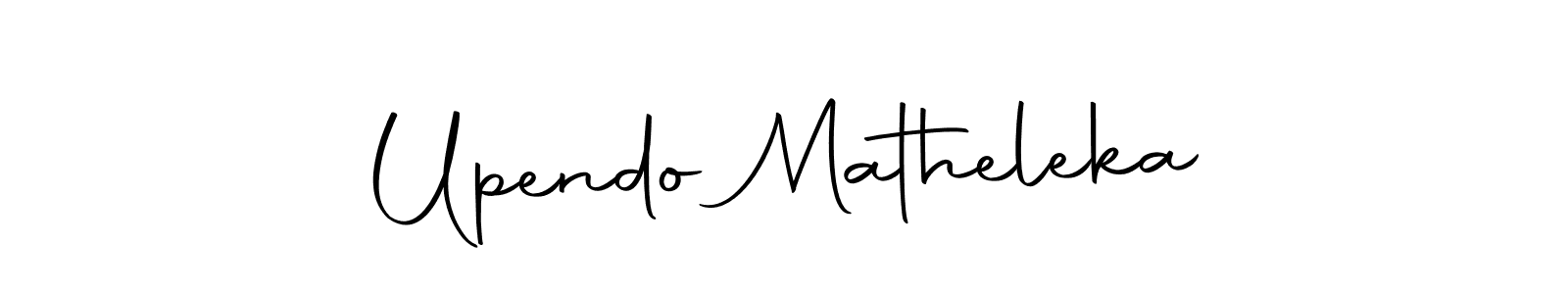 Design your own signature with our free online signature maker. With this signature software, you can create a handwritten (Autography-DOLnW) signature for name Upendo Matheleka. Upendo Matheleka signature style 10 images and pictures png