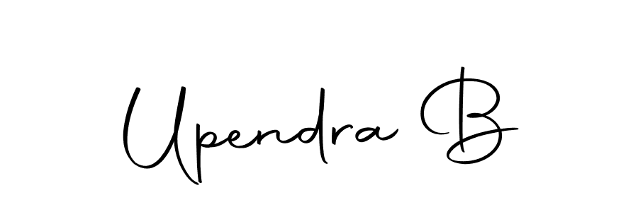 Design your own signature with our free online signature maker. With this signature software, you can create a handwritten (Autography-DOLnW) signature for name Upendra B. Upendra B signature style 10 images and pictures png