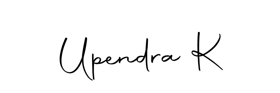 Design your own signature with our free online signature maker. With this signature software, you can create a handwritten (Autography-DOLnW) signature for name Upendra K. Upendra K signature style 10 images and pictures png