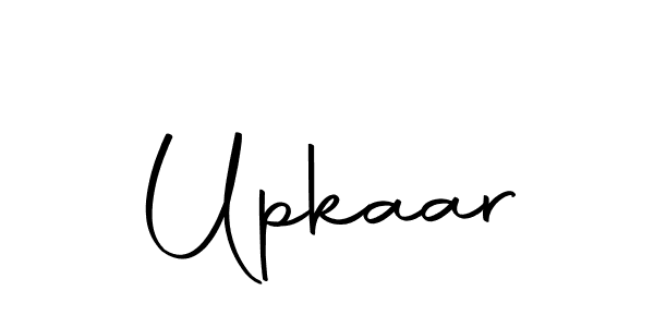 Create a beautiful signature design for name Upkaar. With this signature (Autography-DOLnW) fonts, you can make a handwritten signature for free. Upkaar signature style 10 images and pictures png