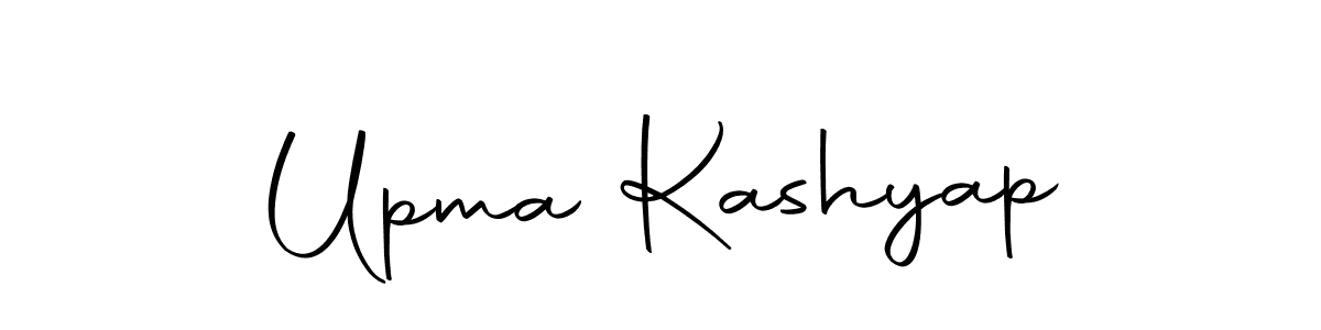 Create a beautiful signature design for name Upma Kashyap. With this signature (Autography-DOLnW) fonts, you can make a handwritten signature for free. Upma Kashyap signature style 10 images and pictures png