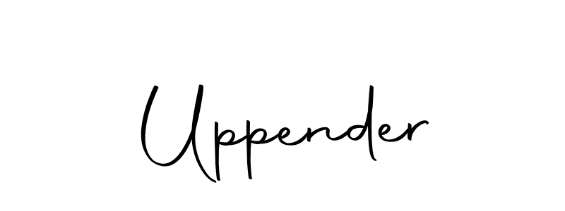Use a signature maker to create a handwritten signature online. With this signature software, you can design (Autography-DOLnW) your own signature for name Uppender. Uppender signature style 10 images and pictures png