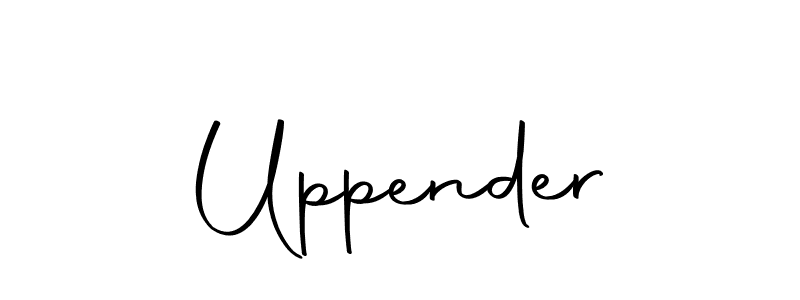 The best way (Autography-DOLnW) to make a short signature is to pick only two or three words in your name. The name Uppender include a total of six letters. For converting this name. Uppender signature style 10 images and pictures png