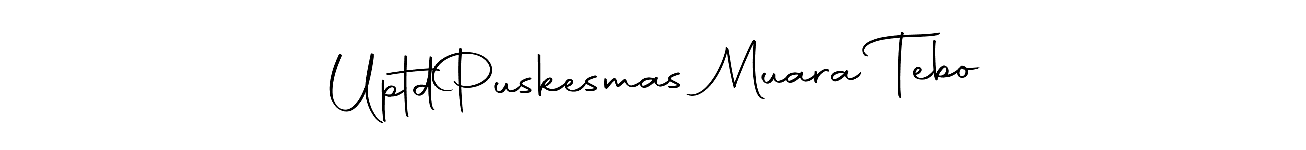 The best way (Autography-DOLnW) to make a short signature is to pick only two or three words in your name. The name Uptd  Puskesmas Muara Tebo include a total of six letters. For converting this name. Uptd  Puskesmas Muara Tebo signature style 10 images and pictures png