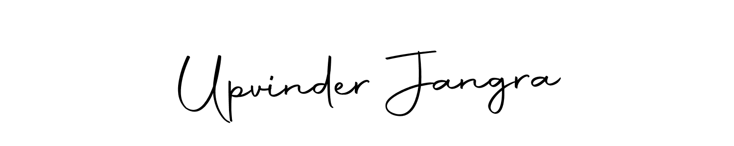 Create a beautiful signature design for name Upvinder Jangra. With this signature (Autography-DOLnW) fonts, you can make a handwritten signature for free. Upvinder Jangra signature style 10 images and pictures png