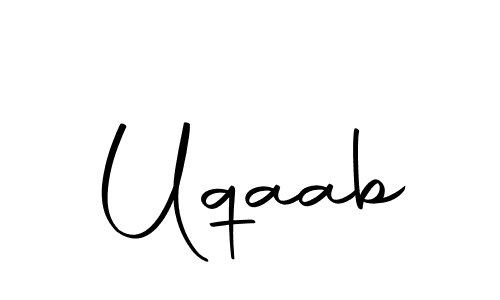 You should practise on your own different ways (Autography-DOLnW) to write your name (Uqaab) in signature. don't let someone else do it for you. Uqaab signature style 10 images and pictures png