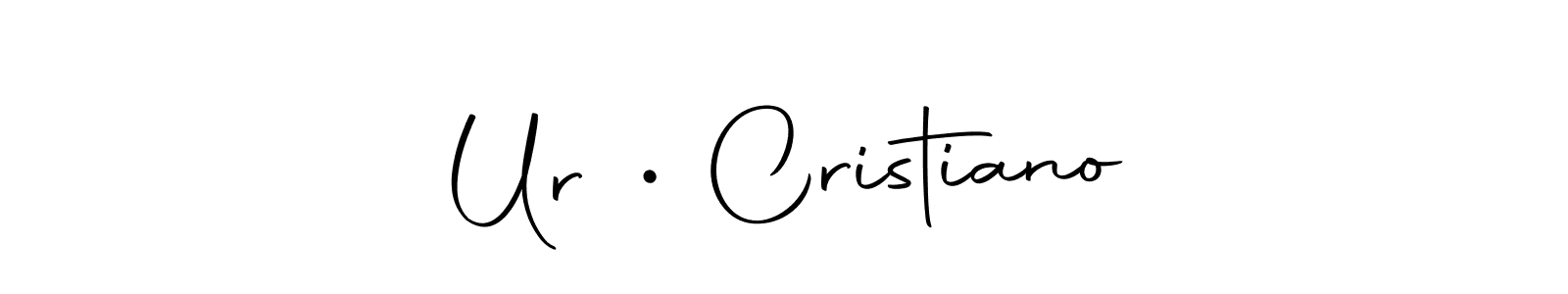 Create a beautiful signature design for name Ur • Cristiano. With this signature (Autography-DOLnW) fonts, you can make a handwritten signature for free. Ur • Cristiano signature style 10 images and pictures png