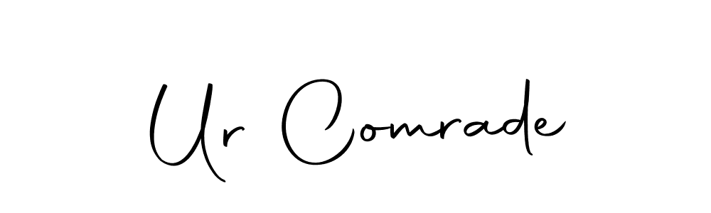 The best way (Autography-DOLnW) to make a short signature is to pick only two or three words in your name. The name Ur Comrade include a total of six letters. For converting this name. Ur Comrade signature style 10 images and pictures png