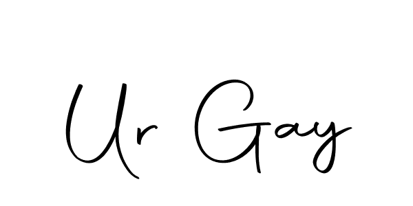if you are searching for the best signature style for your name Ur Gay. so please give up your signature search. here we have designed multiple signature styles  using Autography-DOLnW. Ur Gay signature style 10 images and pictures png