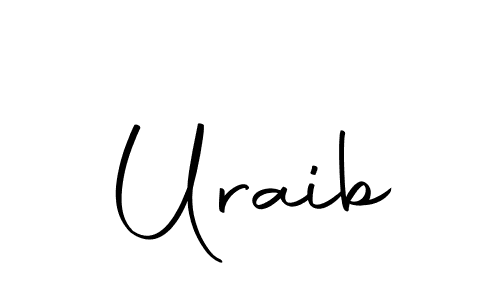 Make a beautiful signature design for name Uraib. With this signature (Autography-DOLnW) style, you can create a handwritten signature for free. Uraib signature style 10 images and pictures png