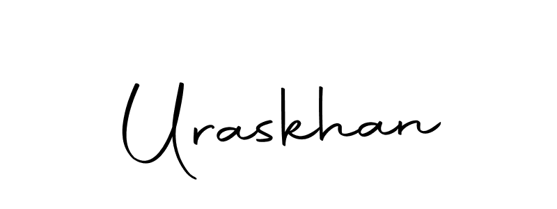 Use a signature maker to create a handwritten signature online. With this signature software, you can design (Autography-DOLnW) your own signature for name Uraskhan. Uraskhan signature style 10 images and pictures png