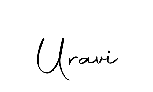 You should practise on your own different ways (Autography-DOLnW) to write your name (Uravi) in signature. don't let someone else do it for you. Uravi signature style 10 images and pictures png