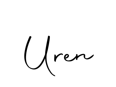 How to make Uren name signature. Use Autography-DOLnW style for creating short signs online. This is the latest handwritten sign. Uren signature style 10 images and pictures png