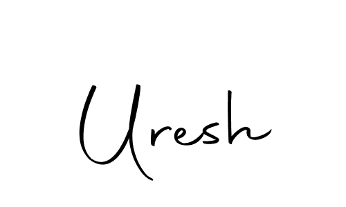 How to make Uresh name signature. Use Autography-DOLnW style for creating short signs online. This is the latest handwritten sign. Uresh signature style 10 images and pictures png