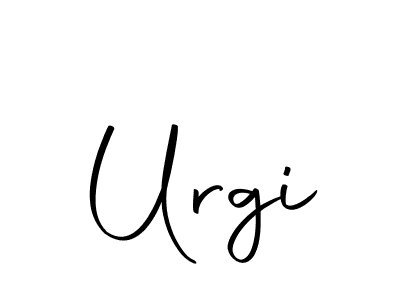 Urgi stylish signature style. Best Handwritten Sign (Autography-DOLnW) for my name. Handwritten Signature Collection Ideas for my name Urgi. Urgi signature style 10 images and pictures png