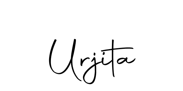 Use a signature maker to create a handwritten signature online. With this signature software, you can design (Autography-DOLnW) your own signature for name Urjita. Urjita signature style 10 images and pictures png