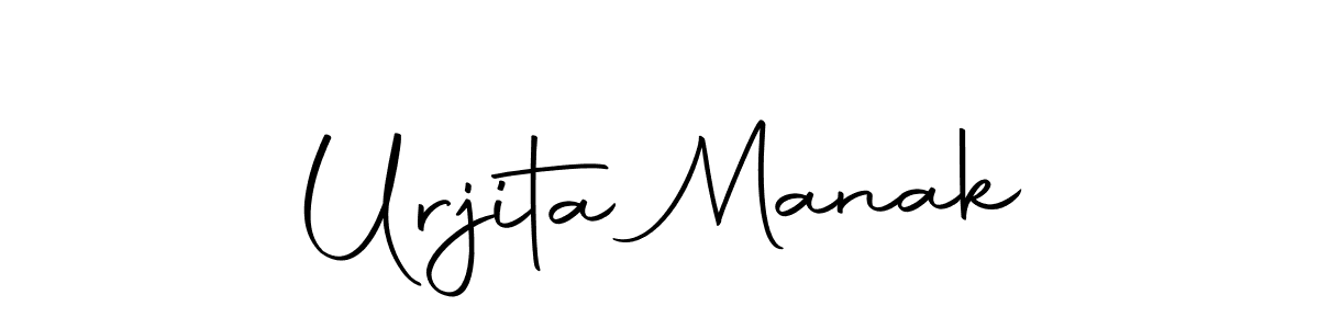 Create a beautiful signature design for name Urjita Manak. With this signature (Autography-DOLnW) fonts, you can make a handwritten signature for free. Urjita Manak signature style 10 images and pictures png