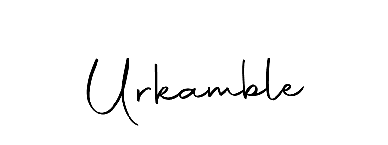 You can use this online signature creator to create a handwritten signature for the name Urkamble. This is the best online autograph maker. Urkamble signature style 10 images and pictures png