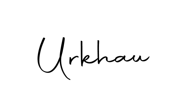 You should practise on your own different ways (Autography-DOLnW) to write your name (Urkhau) in signature. don't let someone else do it for you. Urkhau signature style 10 images and pictures png