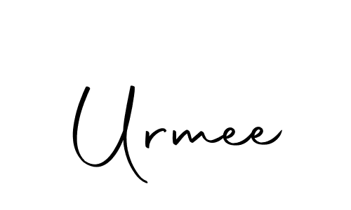 Use a signature maker to create a handwritten signature online. With this signature software, you can design (Autography-DOLnW) your own signature for name Urmee. Urmee signature style 10 images and pictures png