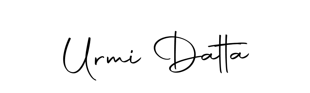 You should practise on your own different ways (Autography-DOLnW) to write your name (Urmi Datta) in signature. don't let someone else do it for you. Urmi Datta signature style 10 images and pictures png