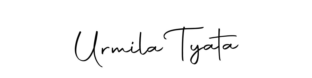 Use a signature maker to create a handwritten signature online. With this signature software, you can design (Autography-DOLnW) your own signature for name Urmila Tyata. Urmila Tyata signature style 10 images and pictures png