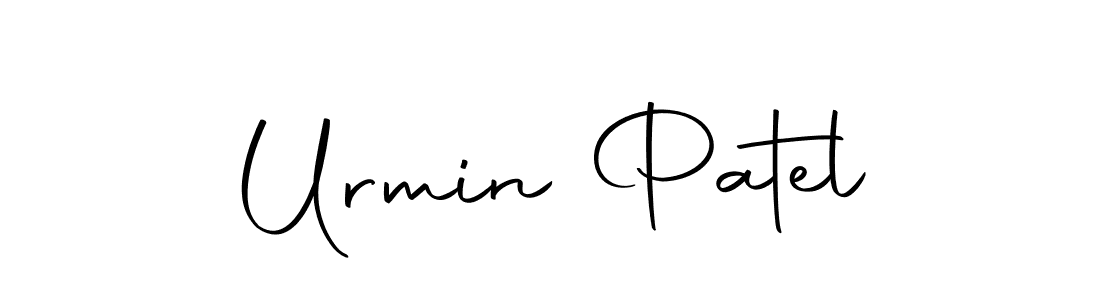 Make a beautiful signature design for name Urmin Patel. Use this online signature maker to create a handwritten signature for free. Urmin Patel signature style 10 images and pictures png