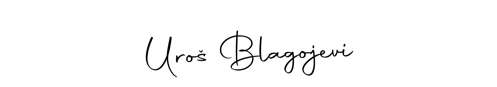 Make a short Uroš Blagojević signature style. Manage your documents anywhere anytime using Autography-DOLnW. Create and add eSignatures, submit forms, share and send files easily. Uroš Blagojević signature style 10 images and pictures png