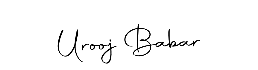 How to Draw Urooj Babar signature style? Autography-DOLnW is a latest design signature styles for name Urooj Babar. Urooj Babar signature style 10 images and pictures png